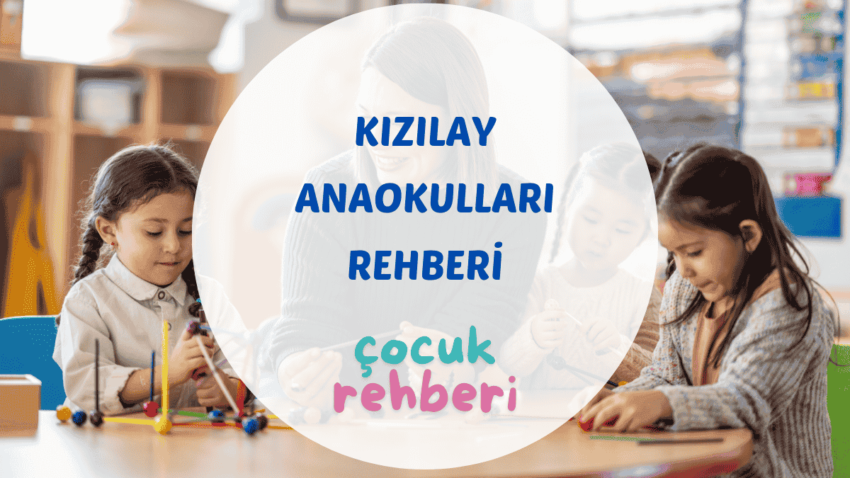 Kızılay anaokulları rehberi için kullanılan kapak fotoğrafı, Başkentin merkezindeki çocuklar ve öğretmenleri.