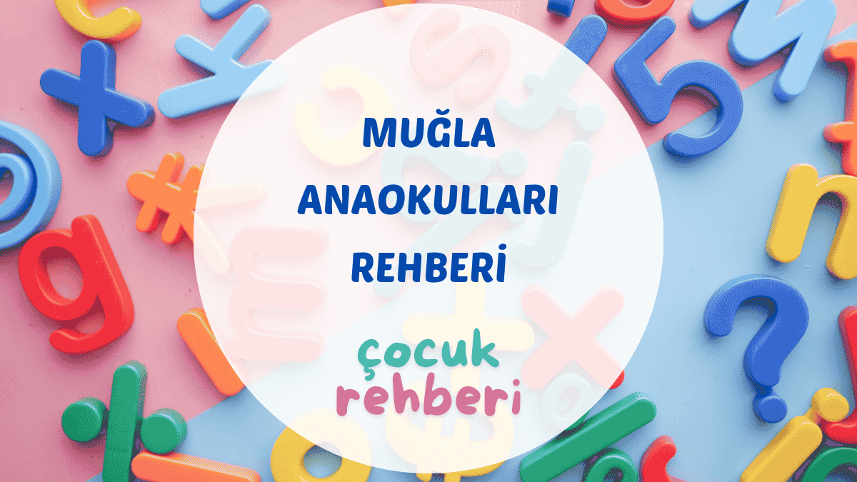 Muğla anaokulları rehberi için kapak görseli, sınıf etkinliğindeki öğretmen ve neşeli çocuklar.