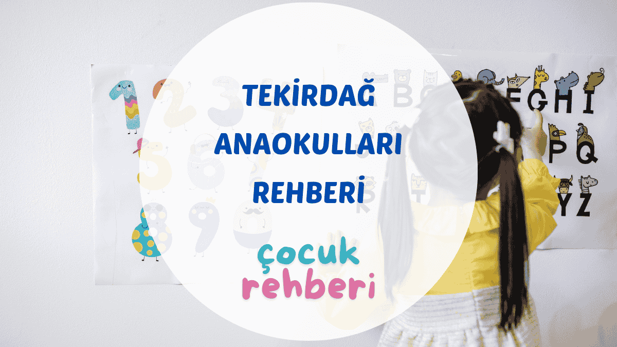 Tekirdağ anaokulları rehberi için hazırlanan kapak görseli, öğretmenleri ile birlikte ayçiçeği (günebakan) temalı etkinlik yapan çocuklar.